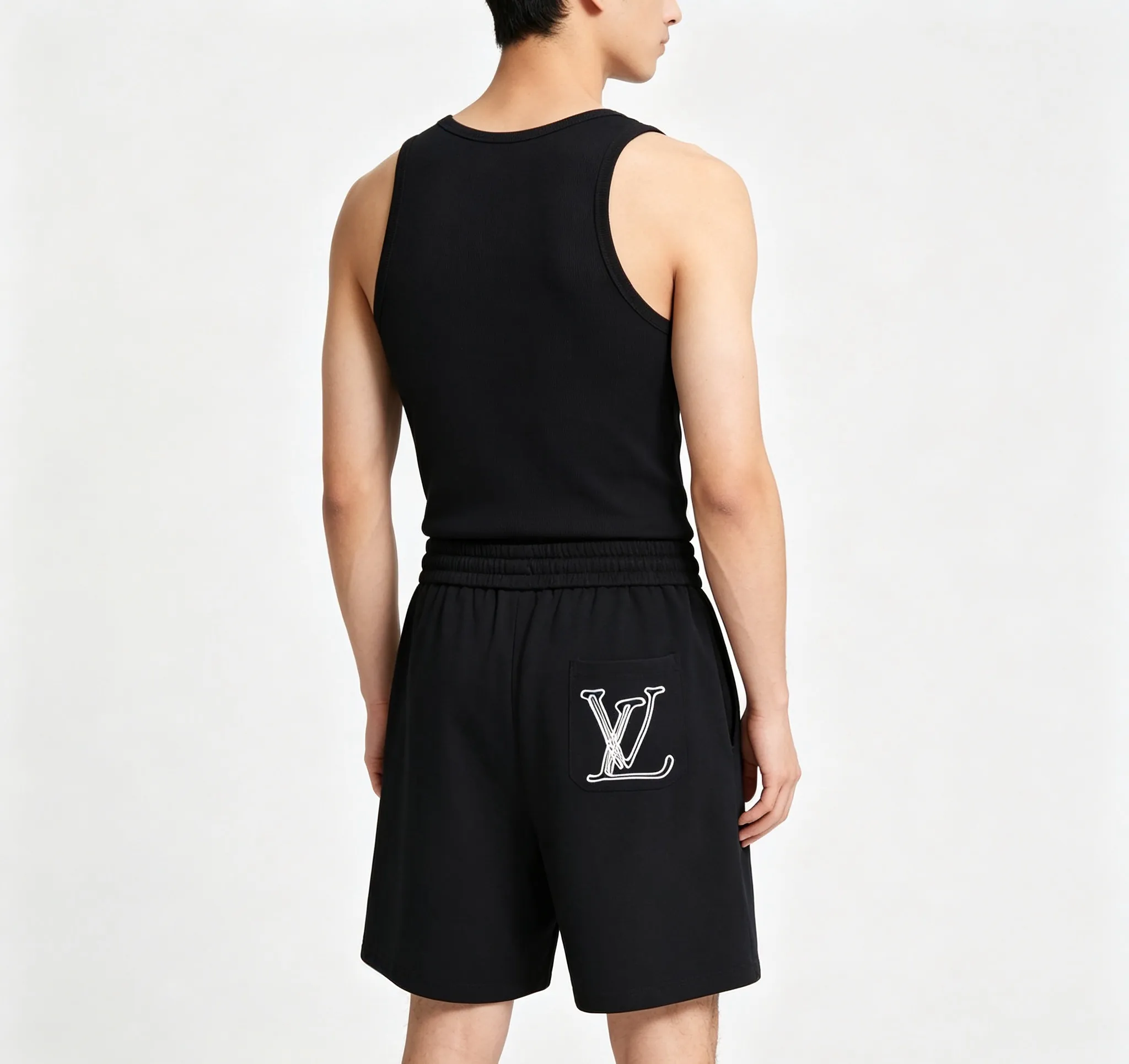 Louis Vuitton/Louis Vuitton signature embroidered letter shorts